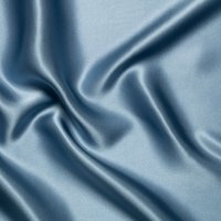 Tissu satin de soie bleu lavande uni fait en Italie - Mondial Tissus