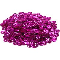 Sequin paillette à coudre un trou fuchsia 6 mm - MT - Mondial Tissus
