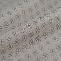 Tissu Bachette toile de Jouy fleurs écru - MT - Mondial Tissus