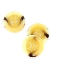 Boutons marbré beige clair 19 mm - lot de 3 - MT - Mondial Tissus