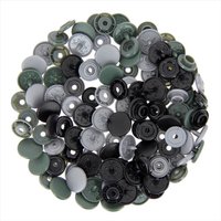 Boutons-pression Colors Snaps gris et noir - Prym - Mondial Tissus