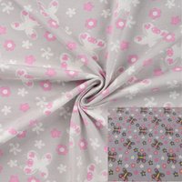 Maille jersey coton imprimée papillon glow in the sun multico - Mondial Tissus