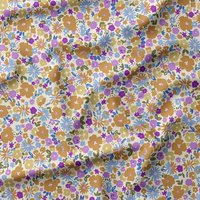 Tissu imperméable mini fleurs multico - DOMOTEX - Mondial Tissus