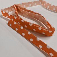 Ruban 1,5 cm x 2m thermocollant rouge pois blancs - Mondial Tissus