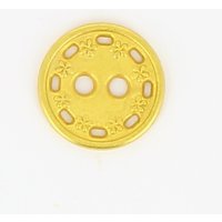 Boutons métal nickel jaune lot de 5 - Mondial Tissus