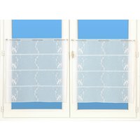 Modulable organza brodé oiseau gris 45 cm - Mondial Tissus