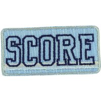 Écusson Score bleu clair - Mondial Tissus
