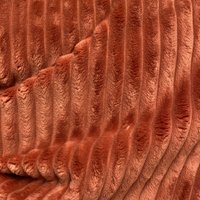 Tissu velours très large côte uni terracotta - Mondial Tissus