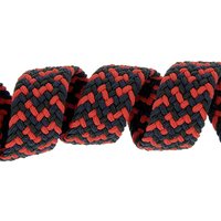 Galon élastique tressé rustique rouge 35mm - Mondial Tissus