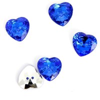 Boutons crystal coeur bleu roy 16 mm MT - MT - Mondial Tissus