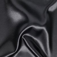 Tissu satin Lala uni noir - Mondial Tissus