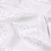 Tissu cretonne enduit imprimé mandala naturel - Mondial Tissus