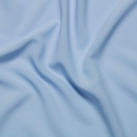 Tissu voile crêpe polyester uni bleu layette - Mondial Tissus