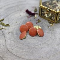 Lot de 5 boutons Gem 9mm chestut - Atelier Brunette - Atelier Brunette - Mondial Tissus