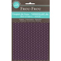 Tissu thermocollant A4 pois Marron - Frou Frou - Mondial Tissus