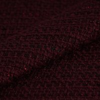 Tissu tweed acrylique polyester bordeaux - MT - Mondial Tissus