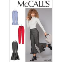 Patron Mc Call's 7690A5 - Pantalon avec variations d'ourlet du 34-42 - McCall's - Mondial Tissus