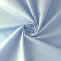 Tissu popeline coton lourde 120 fils bleu clair - Mondial Tissus