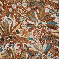 Tissu Jacquard Cléopâtre roux - Mondial Tissus