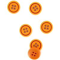 Boutons colorés ronds orange 14 mm - MT - Mondial Tissus