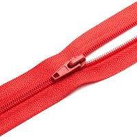 Fermeture spirale n°5 avec curseurs rouge - MT - Mondial Tissus