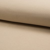 Maille Jersey coton gaufré épais uni sable - Mondial Tissus