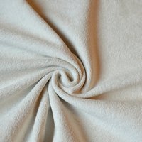 Tissu uni aspect bouclette - éponge écru - Mondial Tissus