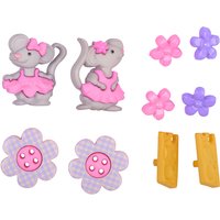 Sachet de boutons décors jardin - Mondial Tissus