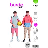 Patron Burda N°9213 - pull-over 10 ans-18 ans - Burda - Mondial Tissus