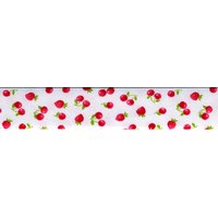 Biais replié en coton motifs cerises et fraises - Mondial Tissus