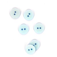 Boutons plats bleu clair 14mm - MT - Mondial Tissus