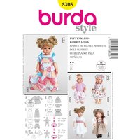 Patron habits de poupées - Burda n°8308 - Burda - Mondial Tissus