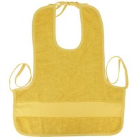 Bavoir tablier à broder jaune moutarde - MT - Mondial Tissus