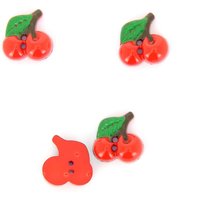 Boutons forme cerise rouge 20mm MT - MT - Mondial Tissus