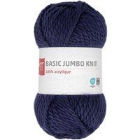 Pelote 100 gr basic jumbo knit 100% acrylique bleu marine MT - MT - Mondial Tissus