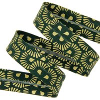 Biais Noël vert lurex 20mm - Mondial Tissus