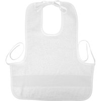 Bavoir tablier à broder blanc - MT - Mondial Tissus