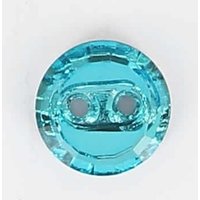 Boutons cristal 2 trous bleu 10 mm - Mondial Tissus