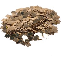 Sequin à coudre plat carré or 7,5x7,5mm - MT - Mondial Tissus