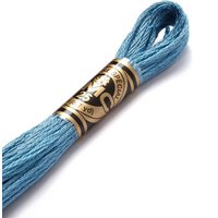 Fil mouliné à broder - Tons bleus - COL 518 - DMC - Mondial Tissus