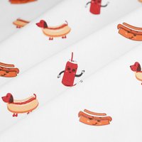 Tissu cretonne Junk food - MT - Mondial Tissus