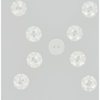 Boutons ondulés 2 trous blanc 11mm - MT - Mondial Tissus