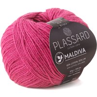 Pelote de fil à tricoter Plassard Maldiva 32 rose fonce - Plassard - Mondial Tissus