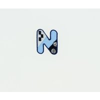 Écusson thermocollant lettre N effet patchwork jean - Frou Frou - Mondial Tissus