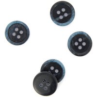 Boutons effet marbre bleu marine 15 mm - MT - Mondial Tissus