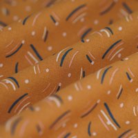 Tissu popeline viscose plumetis Peanut - MT - Mondial Tissus