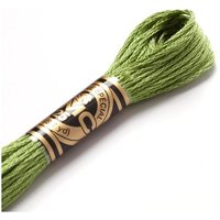 Fil mouliné à broder vert - COL 989 - DMC - Mondial Tissus