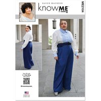 Patron KNOW ME ME2104Y5 Chemise boutonnée et pantalon Femme du 46 au 54 - Know Me - Mondial Tissus