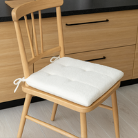 Galette de chaise bouclette blanc 40x40cm - MT - Mondial Tissus