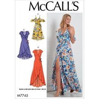 Patron McCALL's M7745E5 Robe Femme 42-50 - McCall's - Mondial Tissus